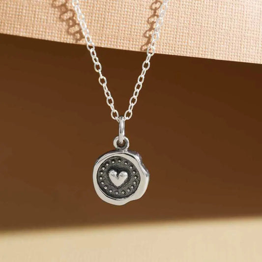 Wax Seal Heart Necklace | by Nina Designs