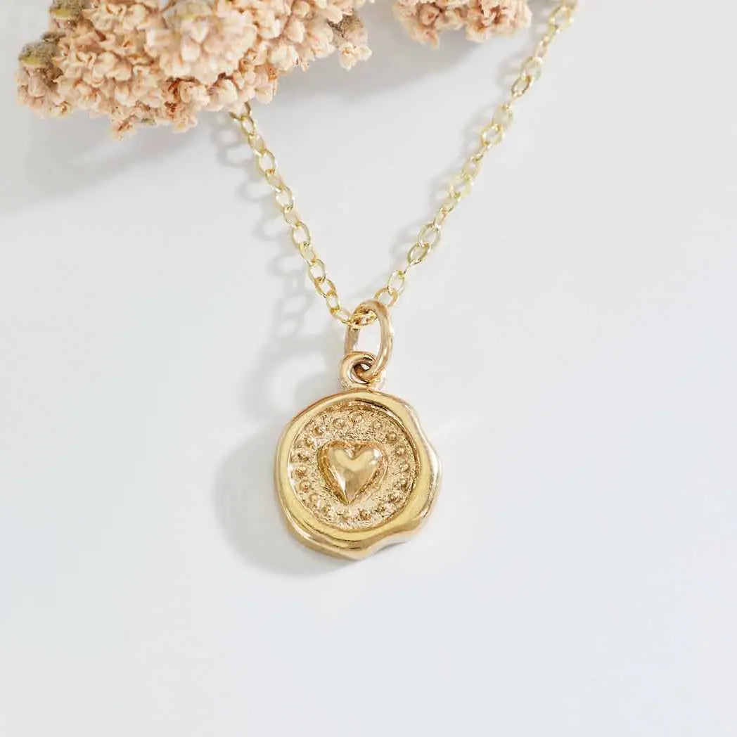 Wax Seal Heart Necklace | by Nina Designs