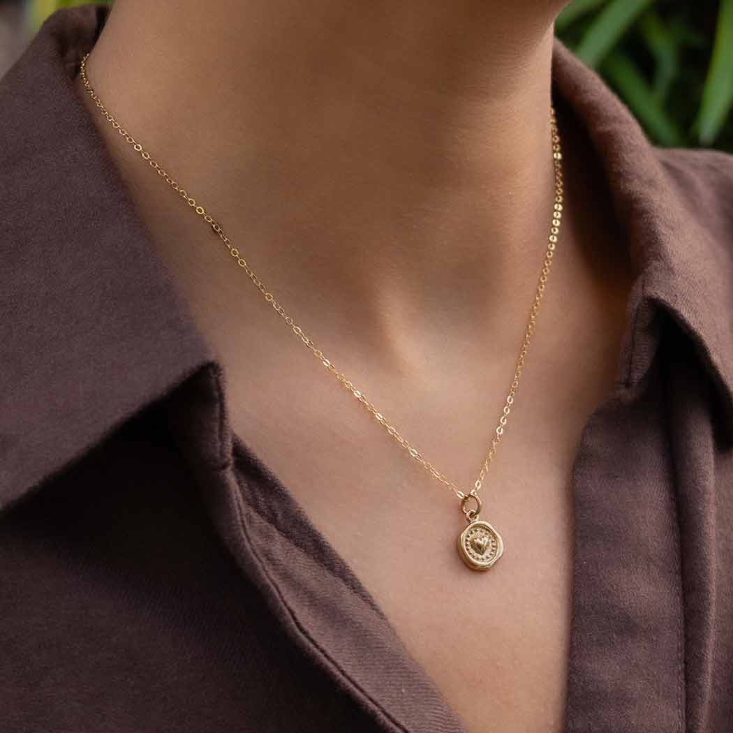 Wax Seal Heart Necklace | by Nina Designs