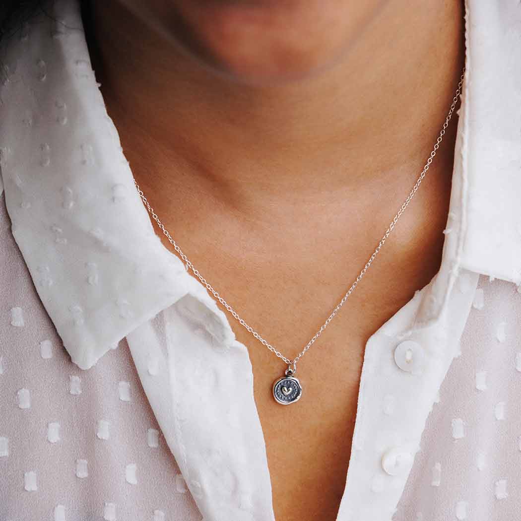 Wax Seal Heart Necklace | by Nina Designs