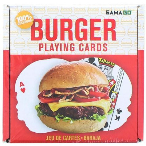 Burger playing cards