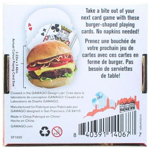 Burger playing cards