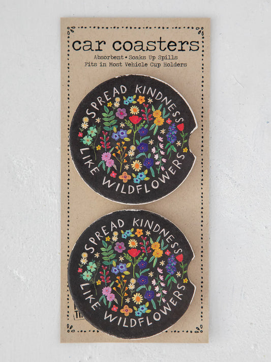 Car Coasters - Kindness, Set of 2