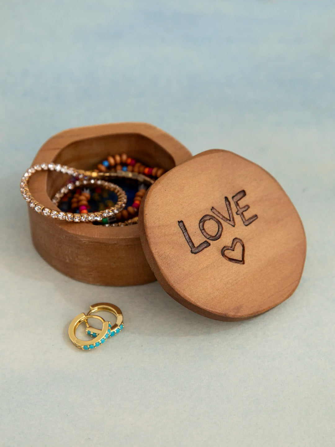 Wooden Keepsake Box - Love Heart