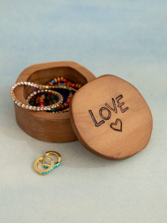 Wooden Keepsake Box - Love Heart