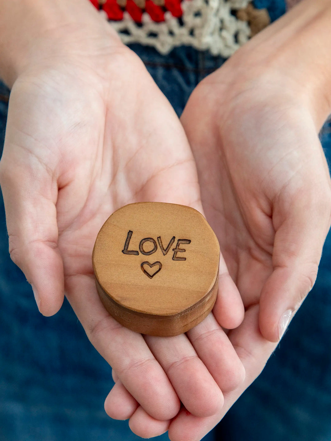 Wooden Keepsake Box - Love Heart