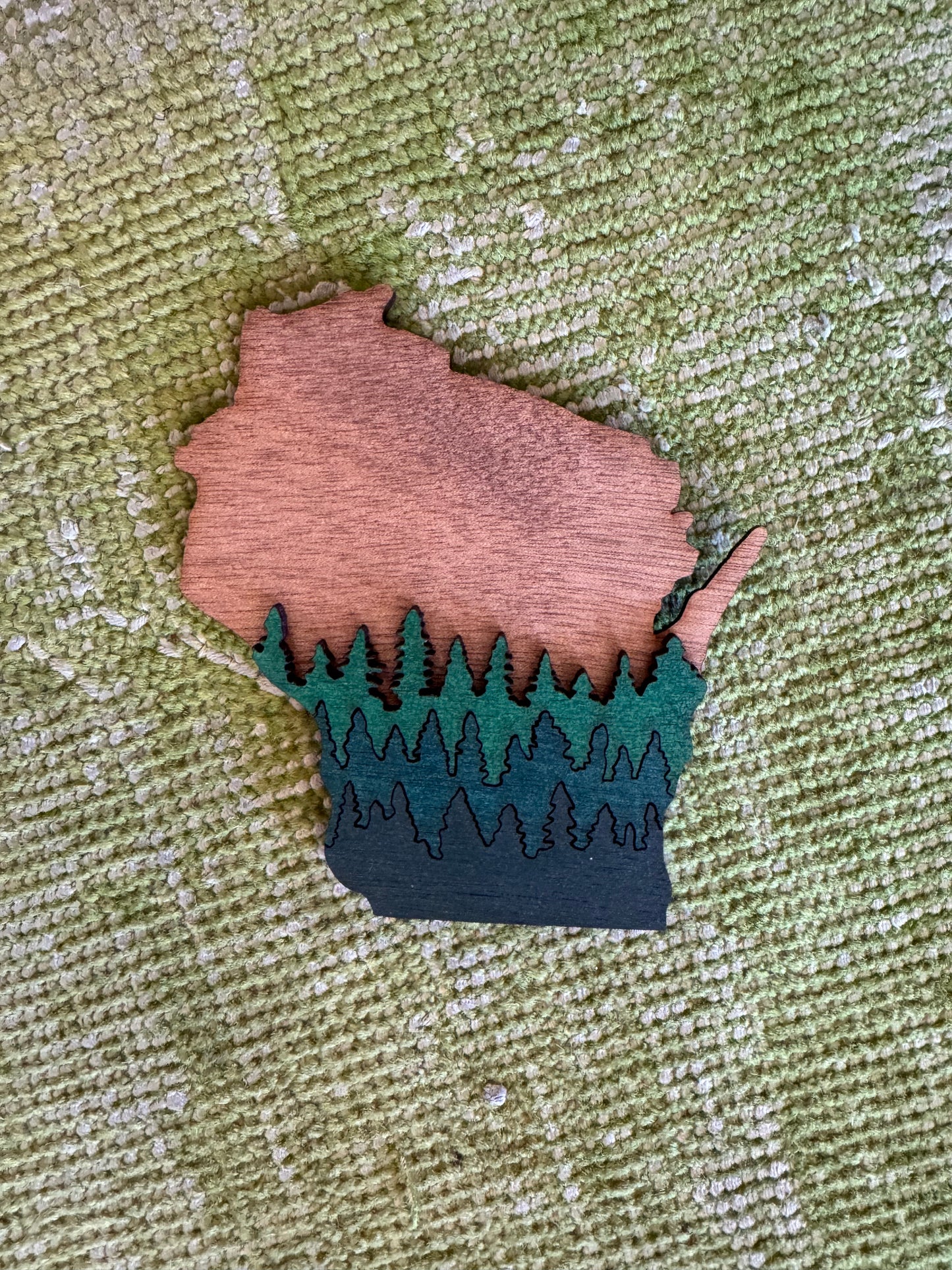Wisconsin Wooden Magnet | Knit & Nailed