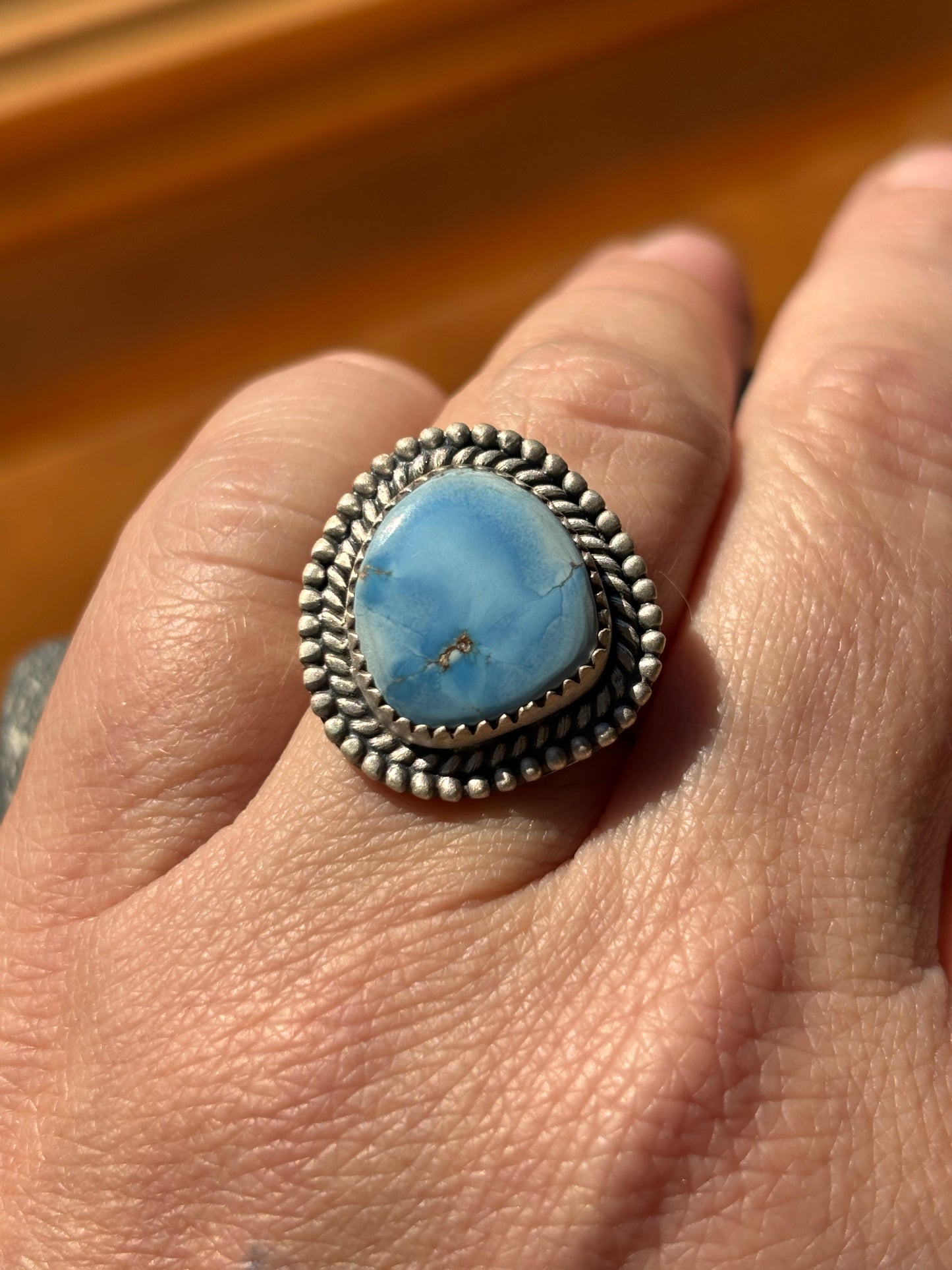 Golden Hills Turquoise Ring | Adjustable