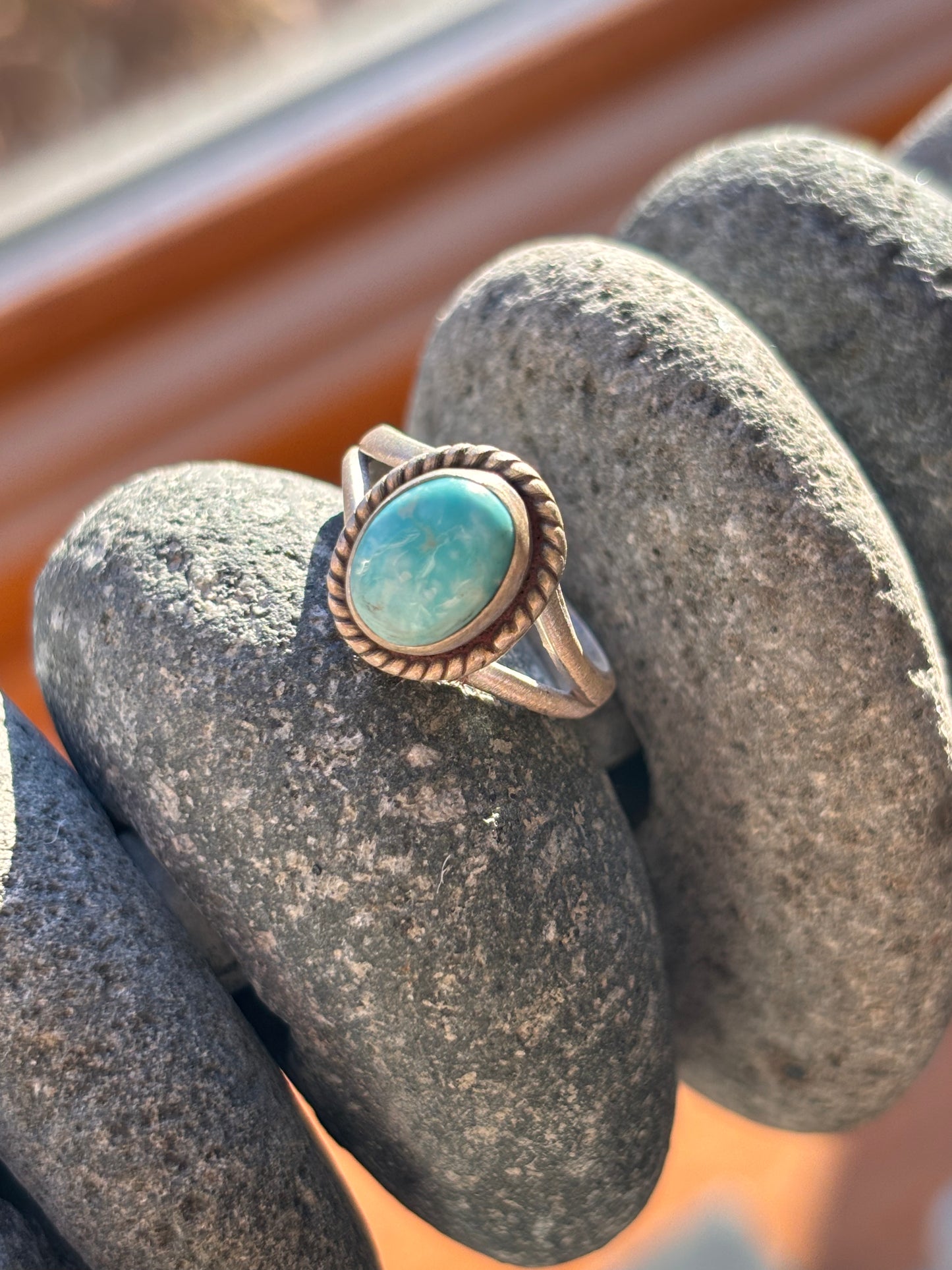 White Water Turquoise Ring | Size 6