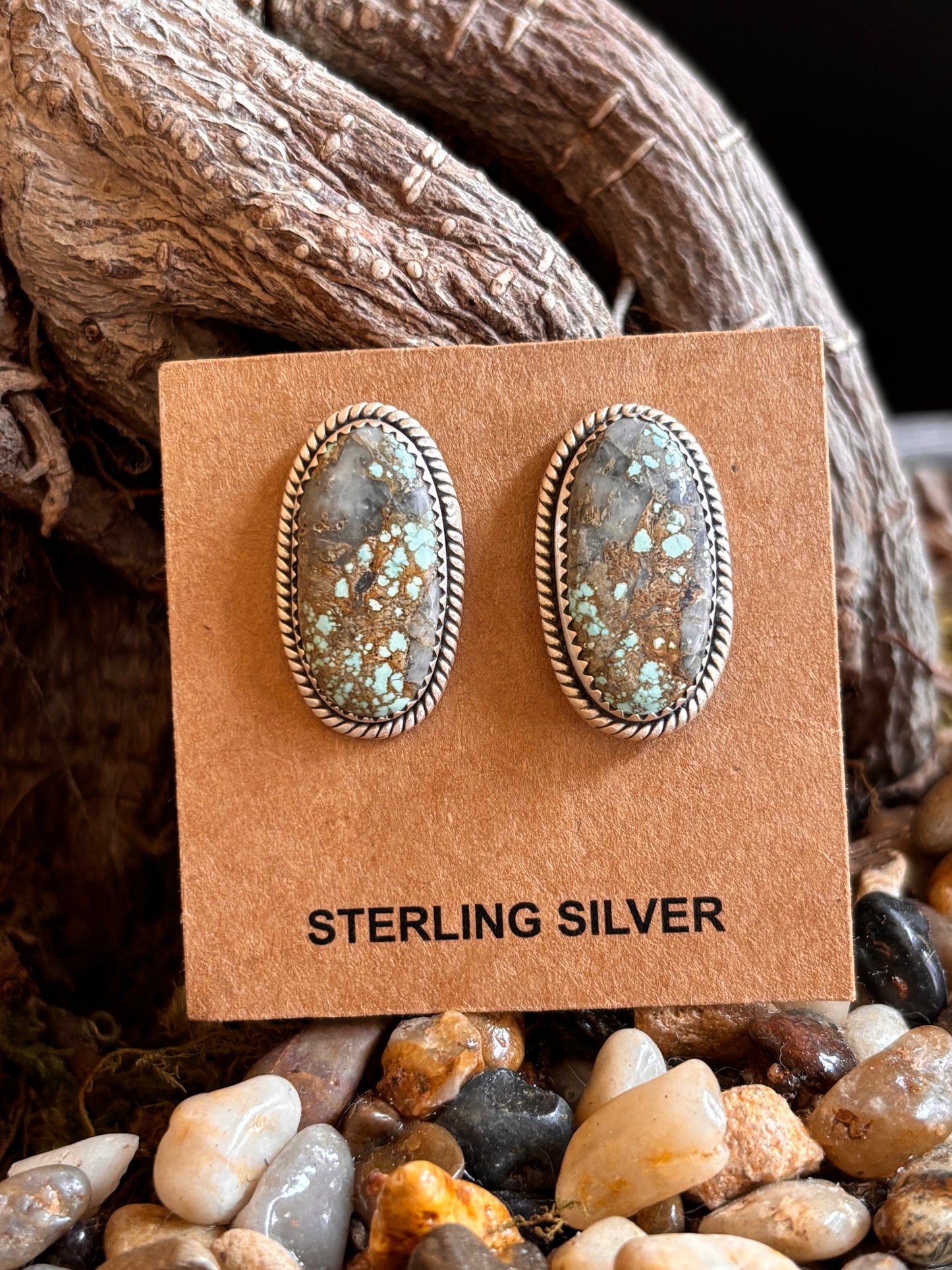 Dry Creek Turquoise Earrings post back