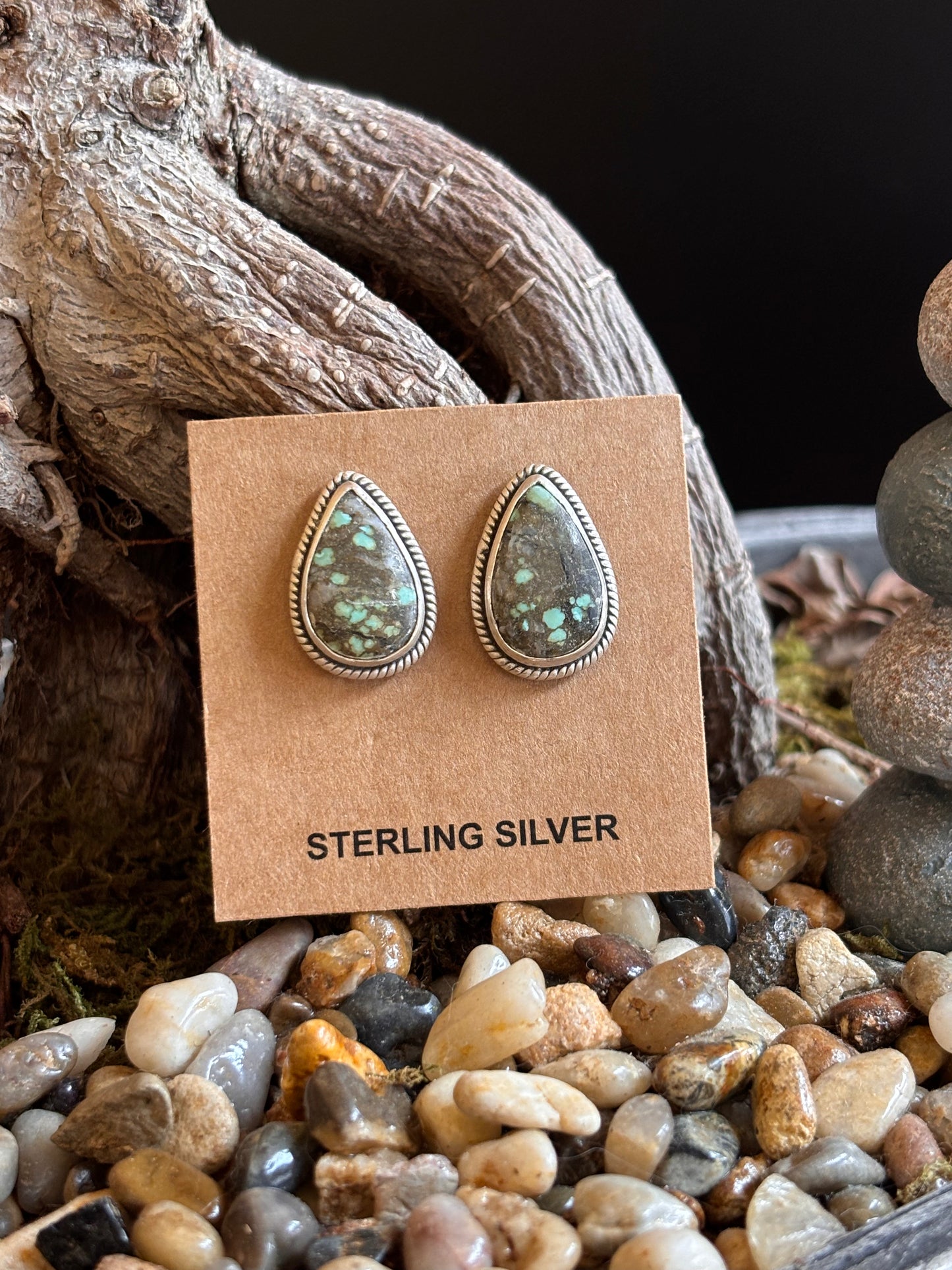 Dry Creek Turquoise Earrings post back