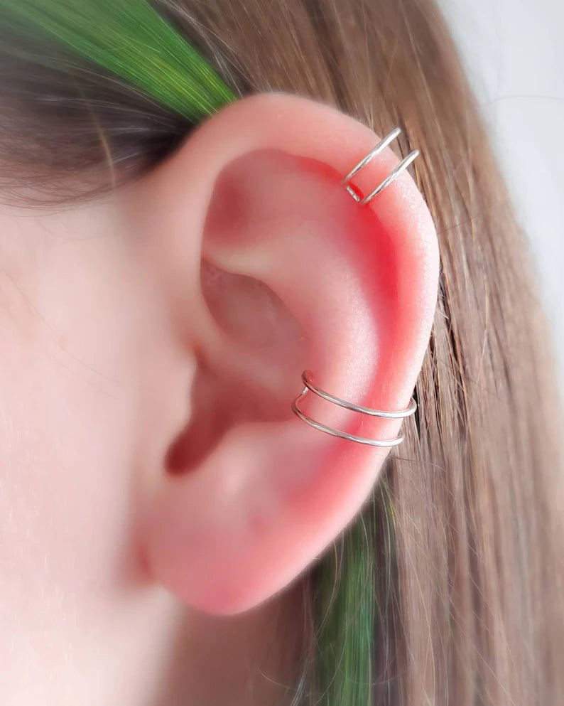 Double wire ear cuff