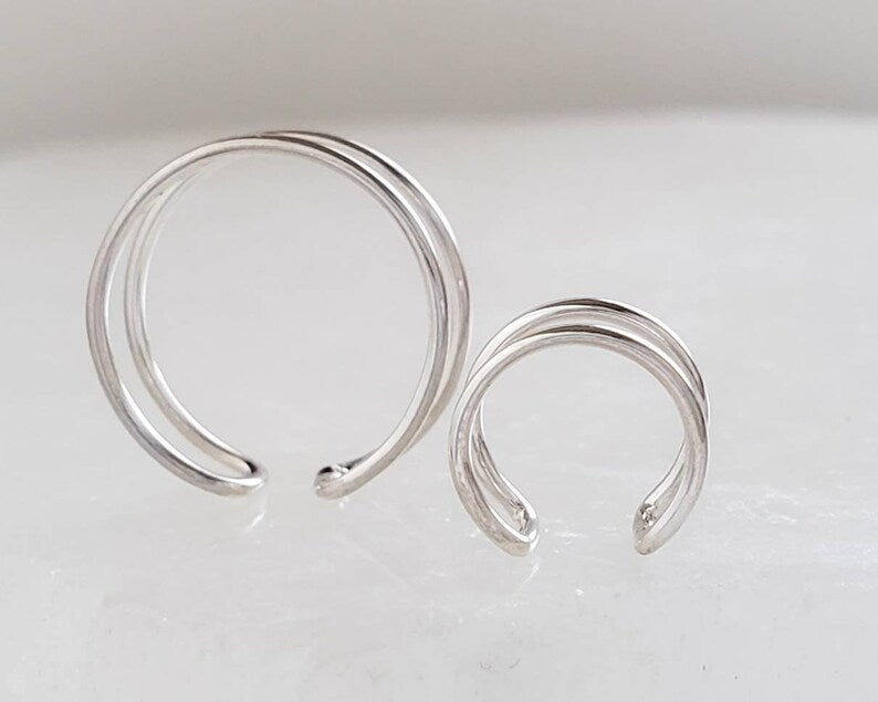 Double wire ear cuff