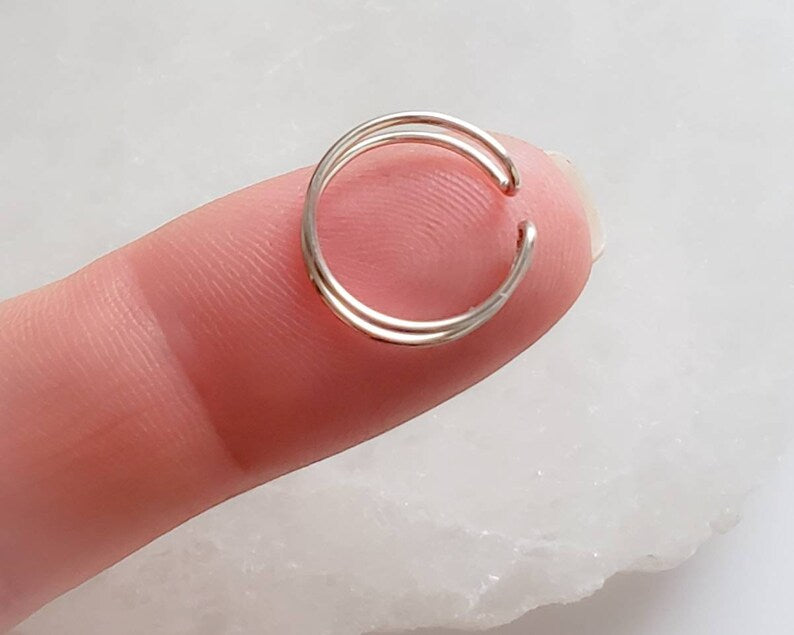 Double wire ear cuff