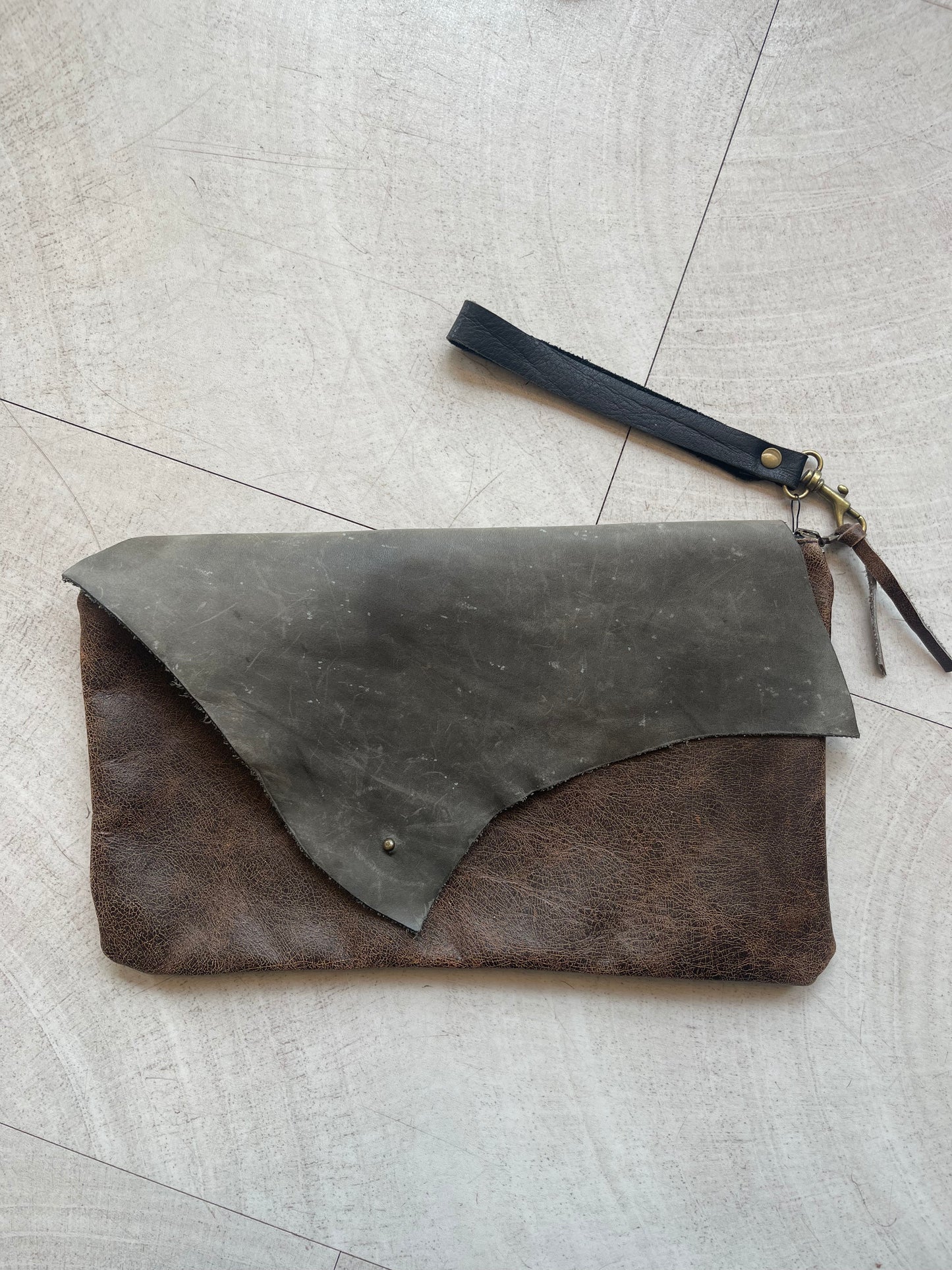 Conduit Leather Clutch