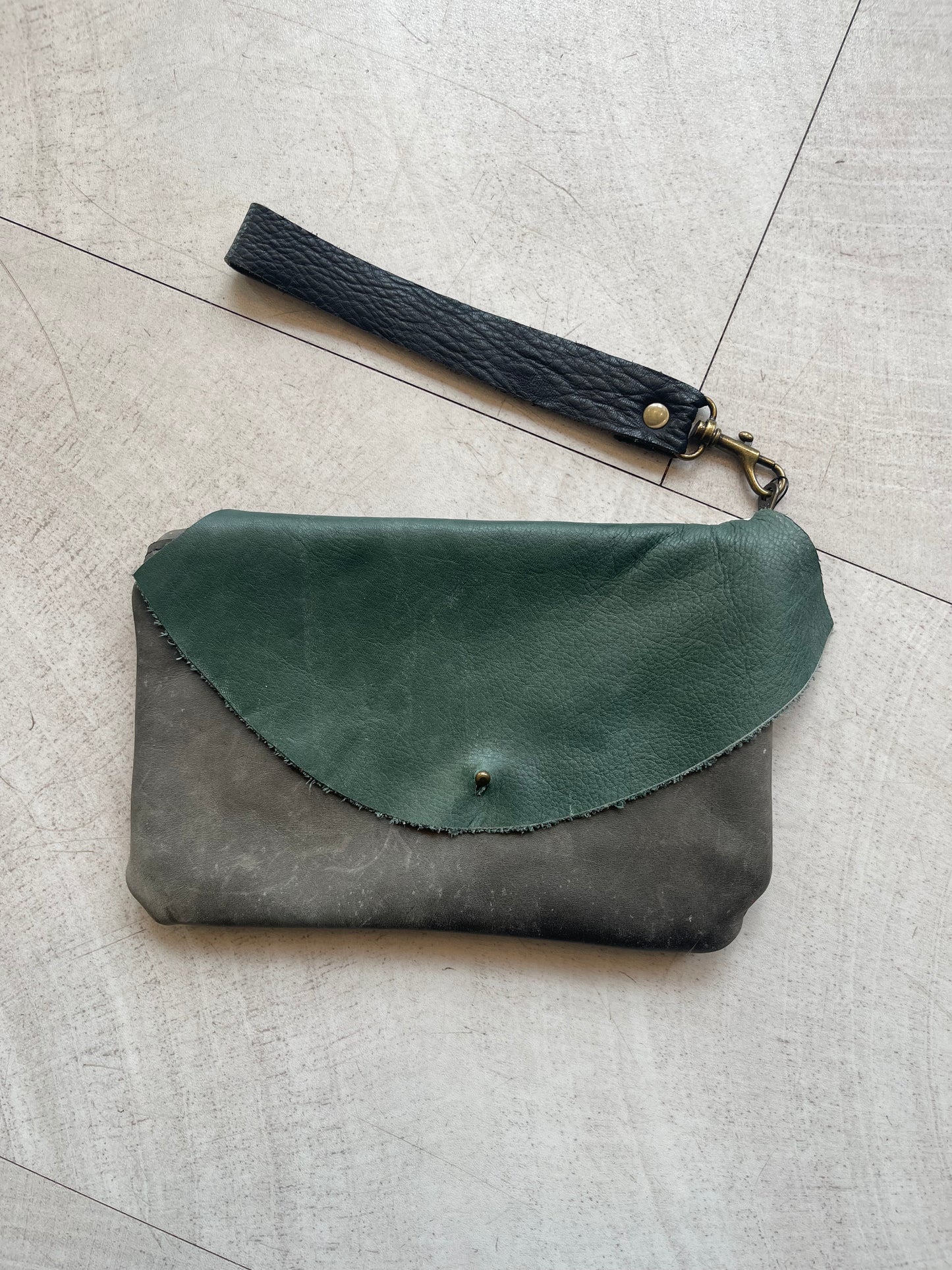 Conduit Recycled Leather Clutch