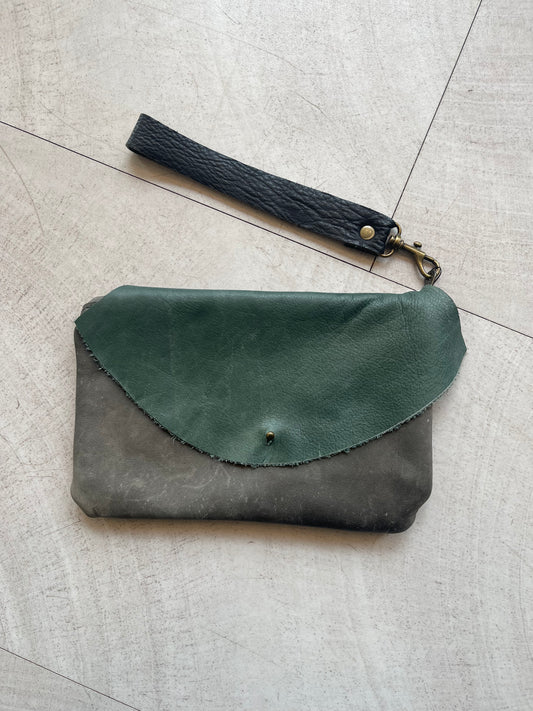 Conduit Recycled Leather Clutch