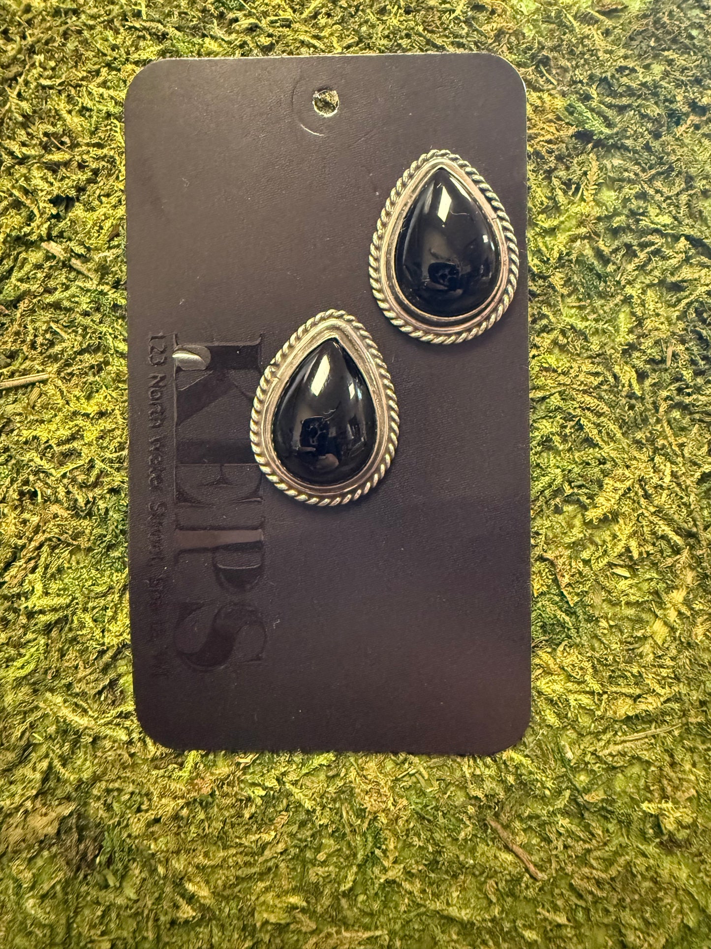 Sterling Silver & Onyx Earrings