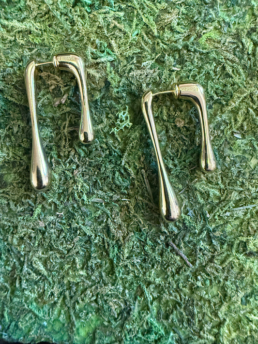 Gold Plated Sterling Silver Post Earrings