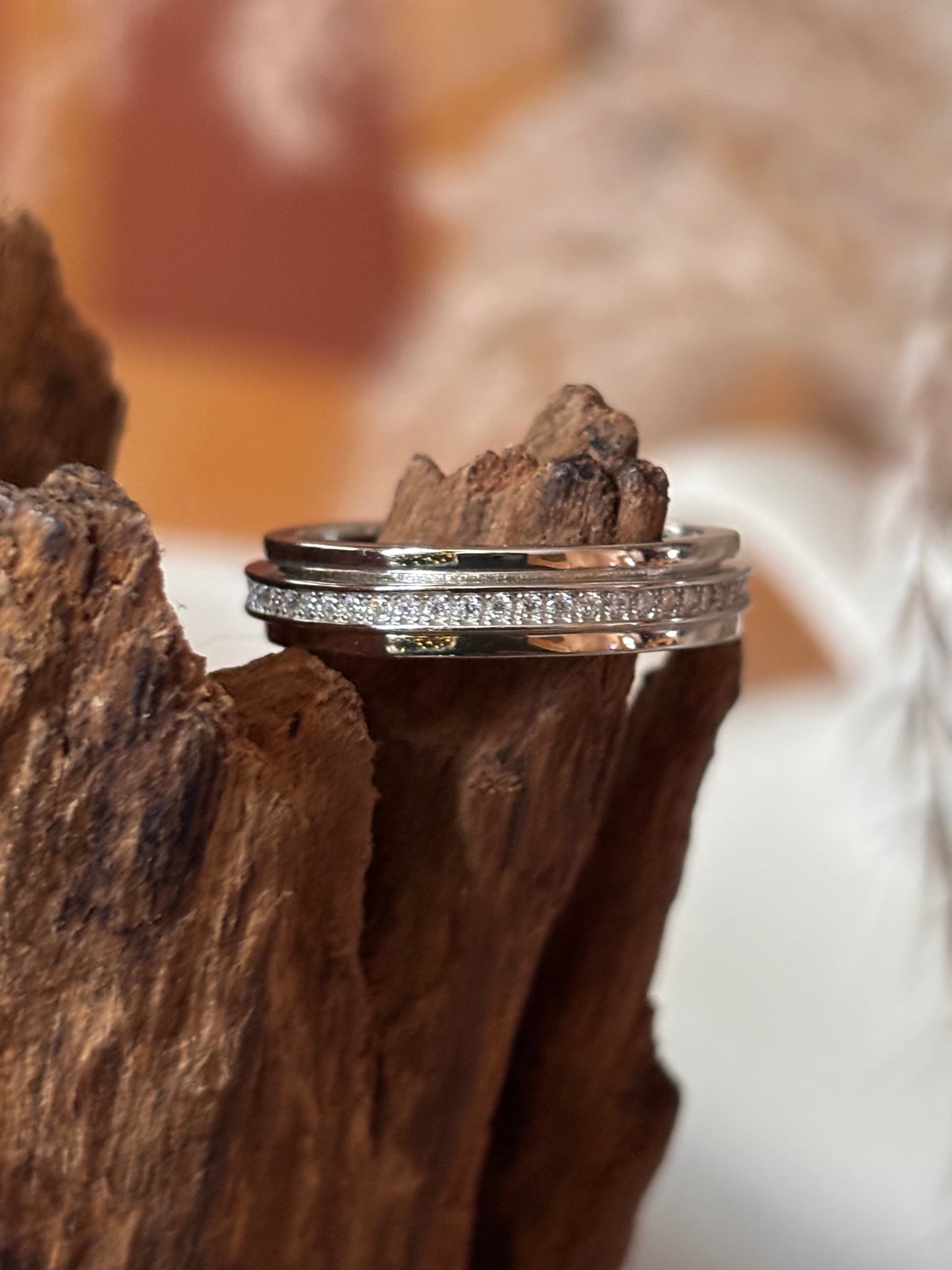 Moissanite Eternity Band Ring