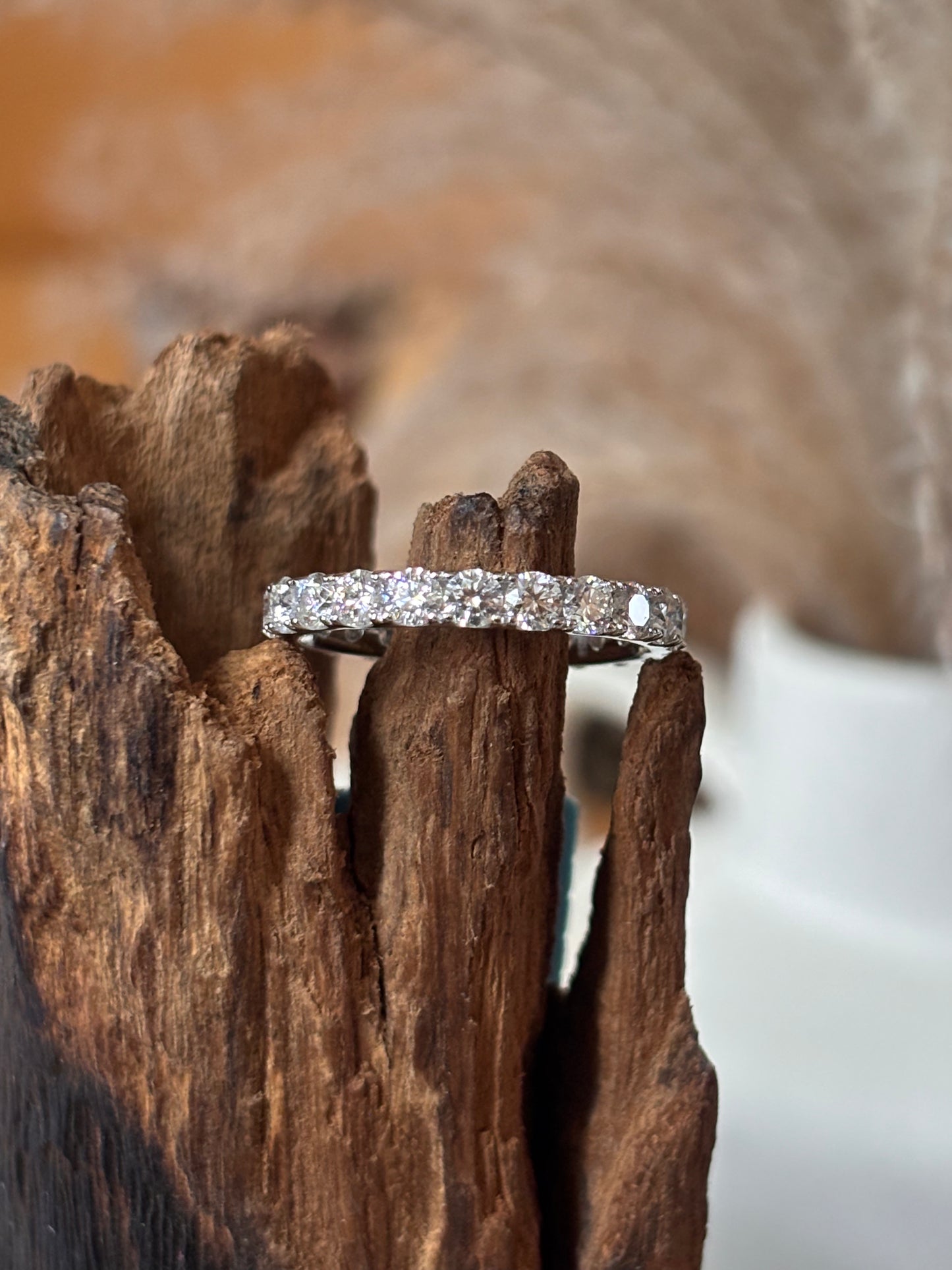 Moissanite Eternity Band Ring