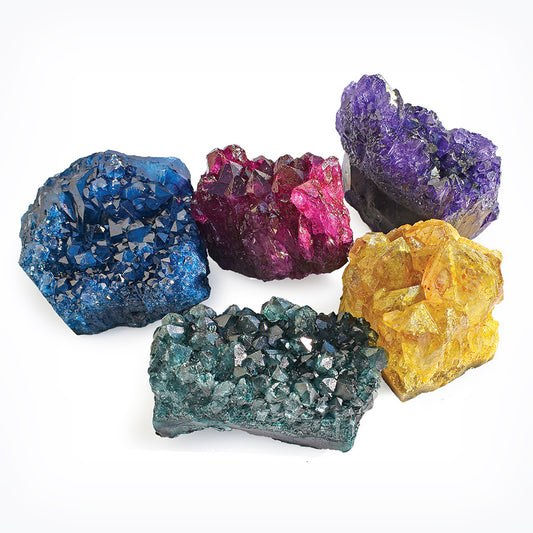 Dyed Amethyst Clusters