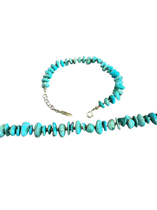 Vintage Turquoise and Sterling Silver Bracelet