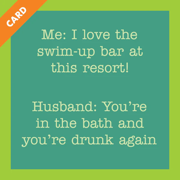Funny 5x5 Greeting Card by Drinks on Me