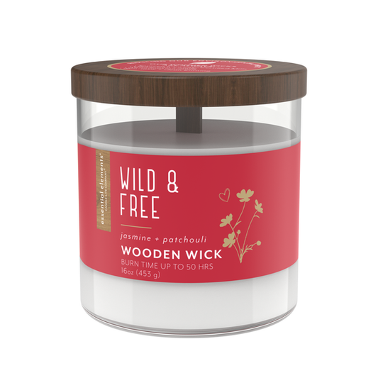 Wild & Free Wooden Wick Candle