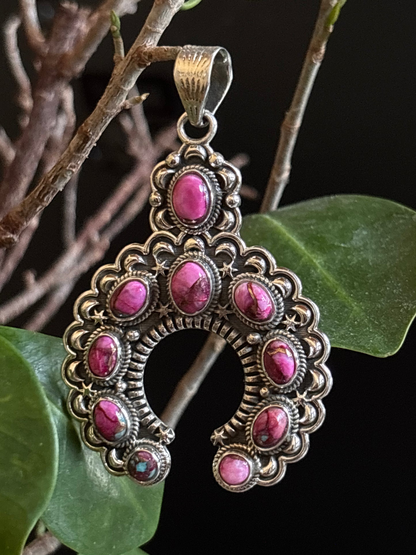 Pink Dahlia Naja Pendant
