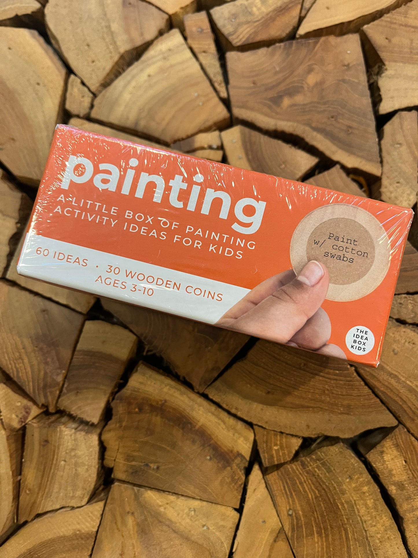 A little box of 30 wooden coins, 60 ideas
