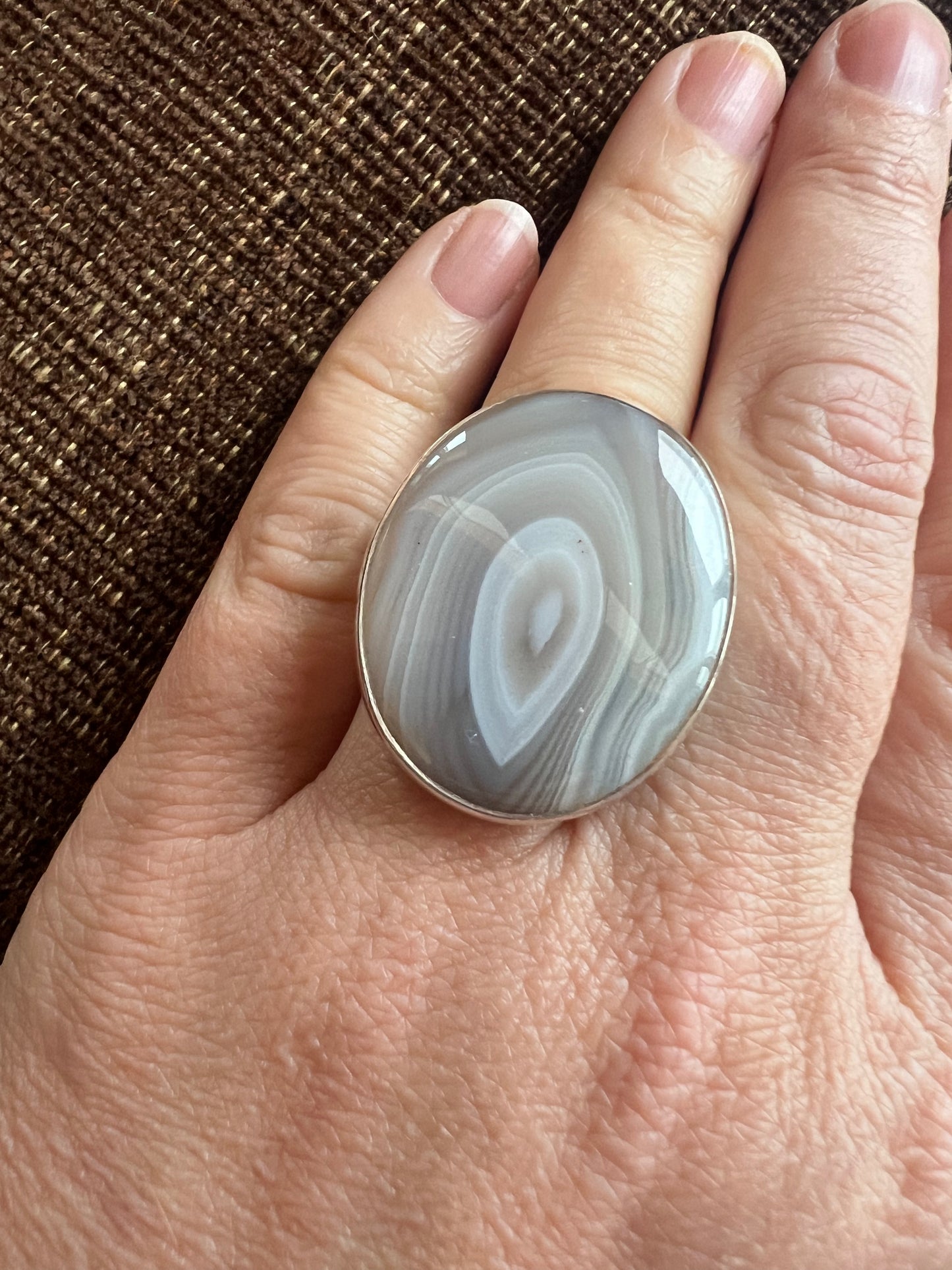 Botswana Agate Ring | Adjustable