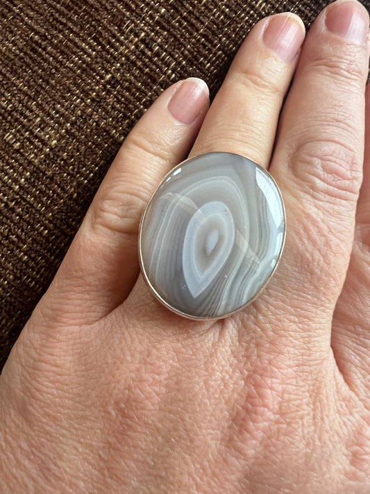 Botswana Agate Ring | Adjustable