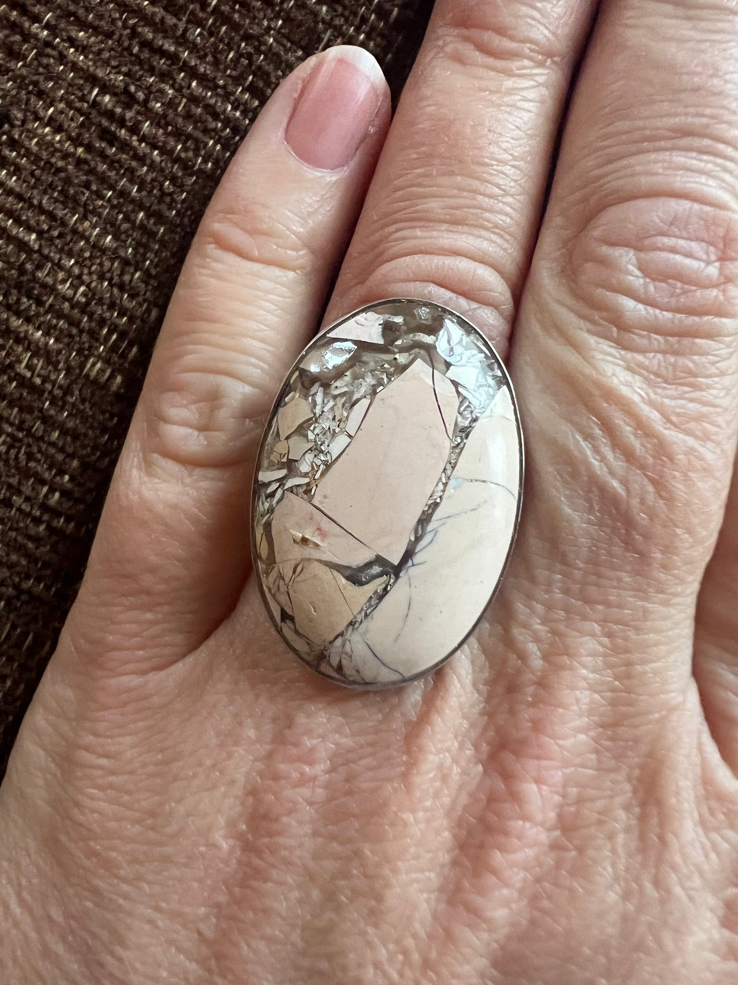 Brecciated Mookaite Ring | Size 10