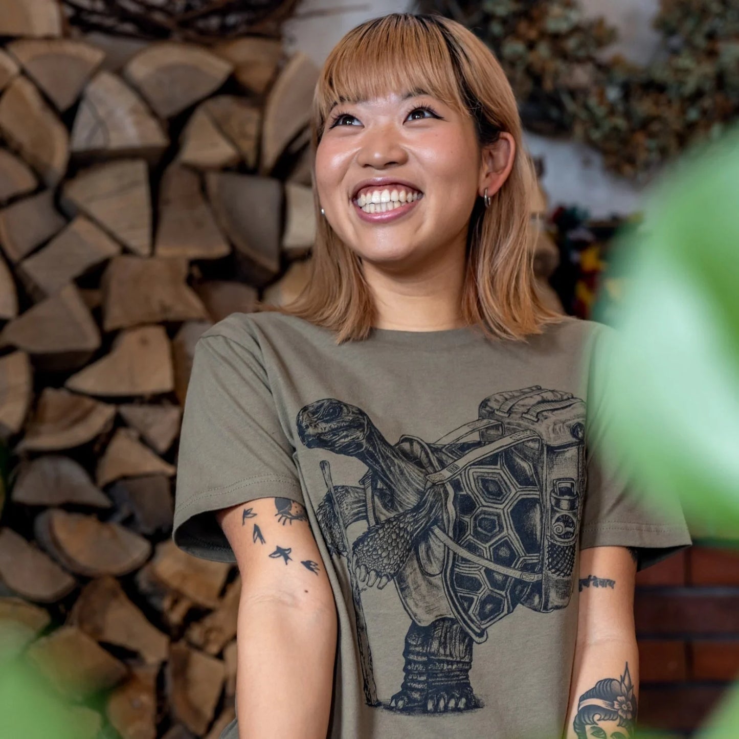Hiking Tortoise Tee | by Slow Loris