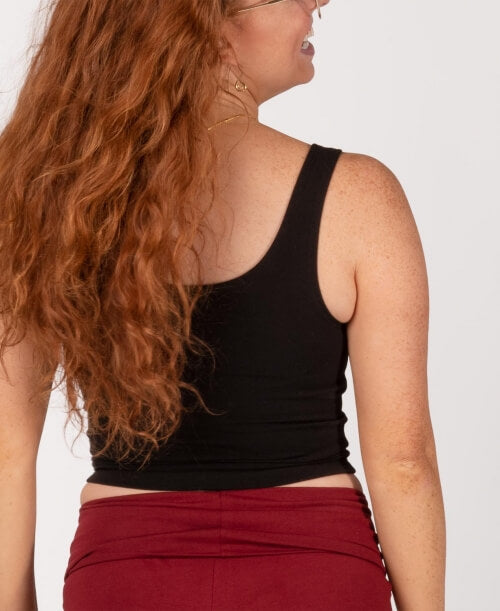 Black Crop Tank | by Soul Flower