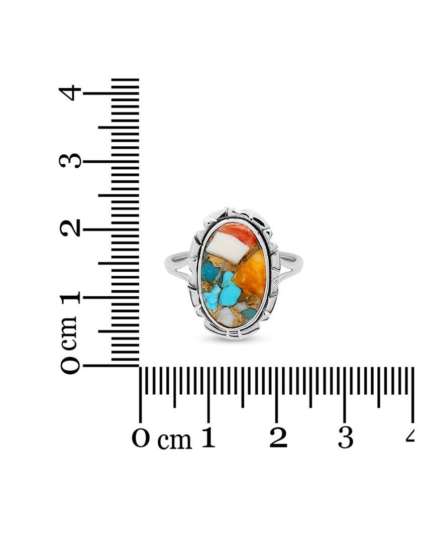Oyster Turquoise Ring | Size 10