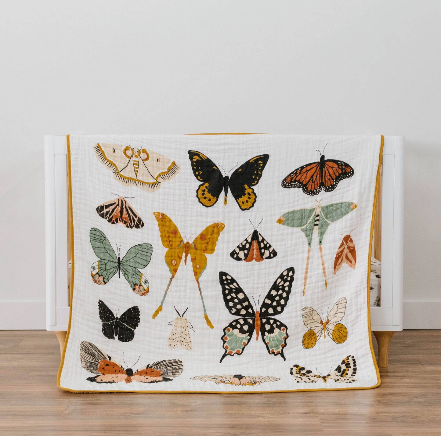 Butterfly Reversible Cotton Muslin Quilt