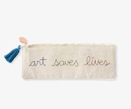 "Art Saves Lives" Pencil Case