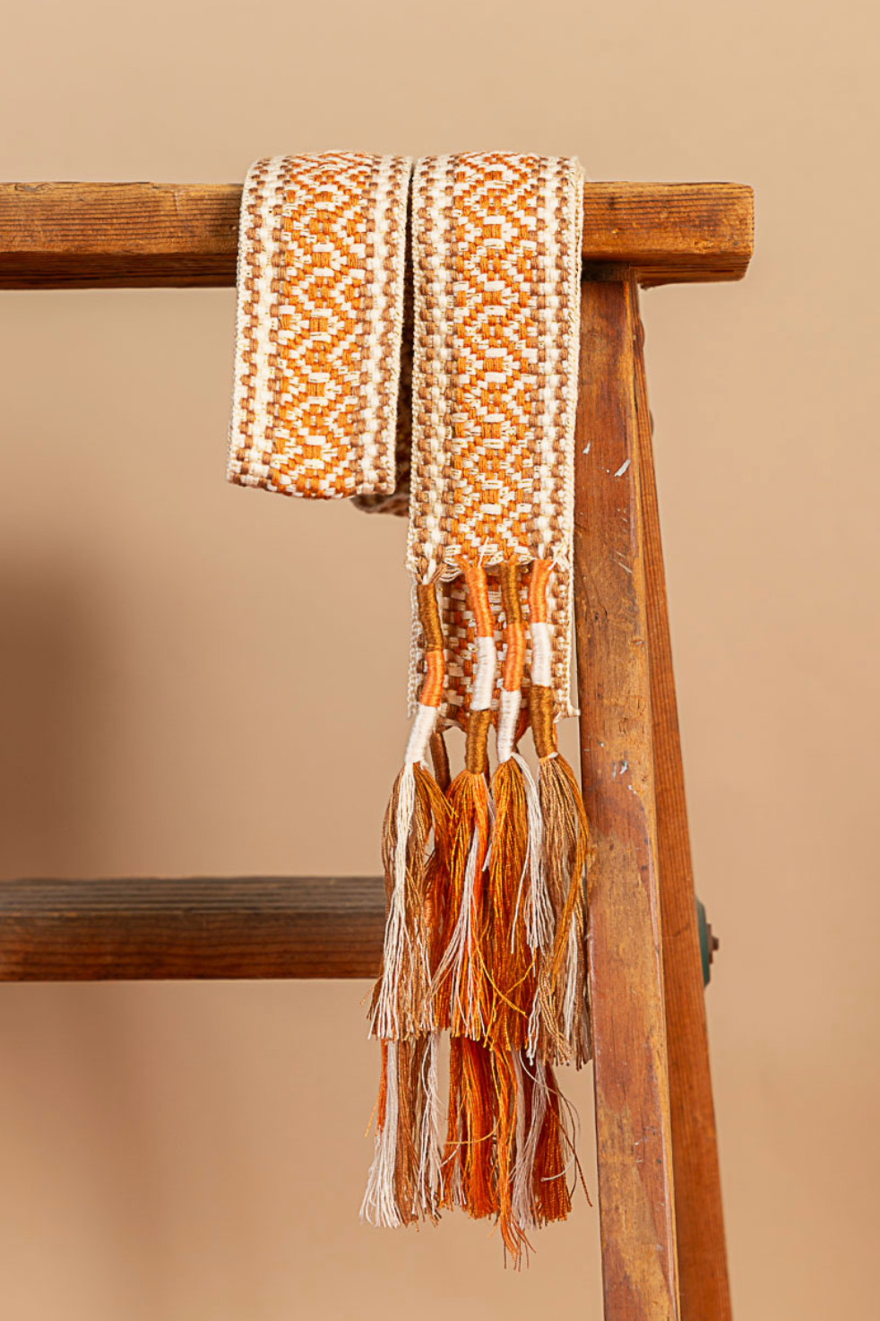Wrapped Tassle Fringe Cloth Belt
