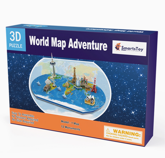 World Map 3D Kids Puzzle