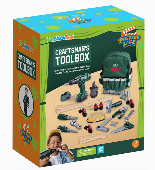 35 Pcs Montessori Toy Tool Set For Kids