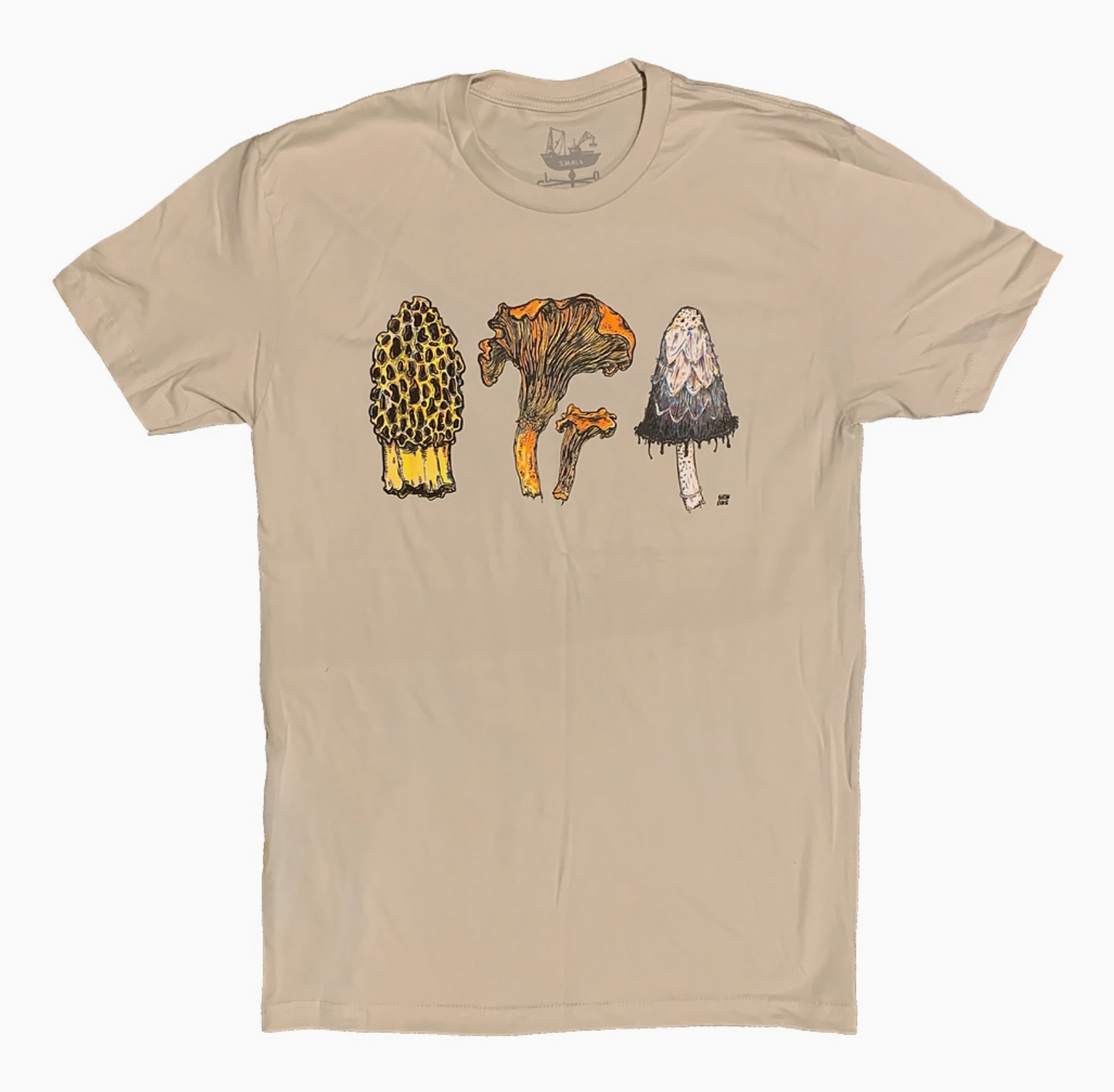 Mushrooms Aka 3 Fungis Tee | by Slow Loris