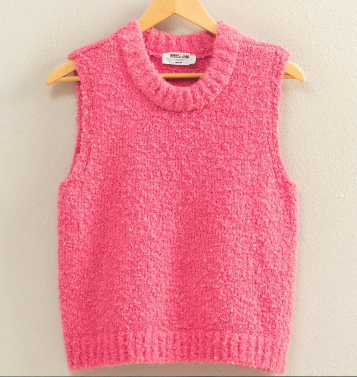 Crew Neck Sleeveless Sweater