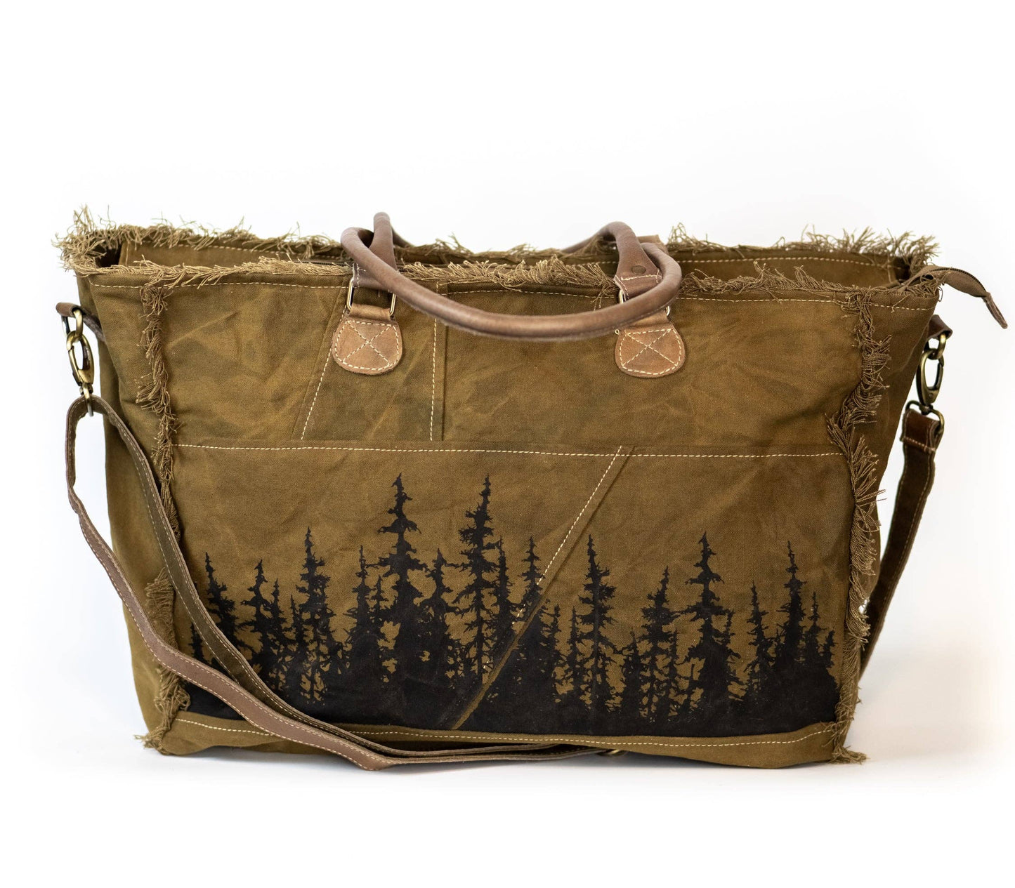 Spruce Tree Forrest Recycled Canvas Weekender