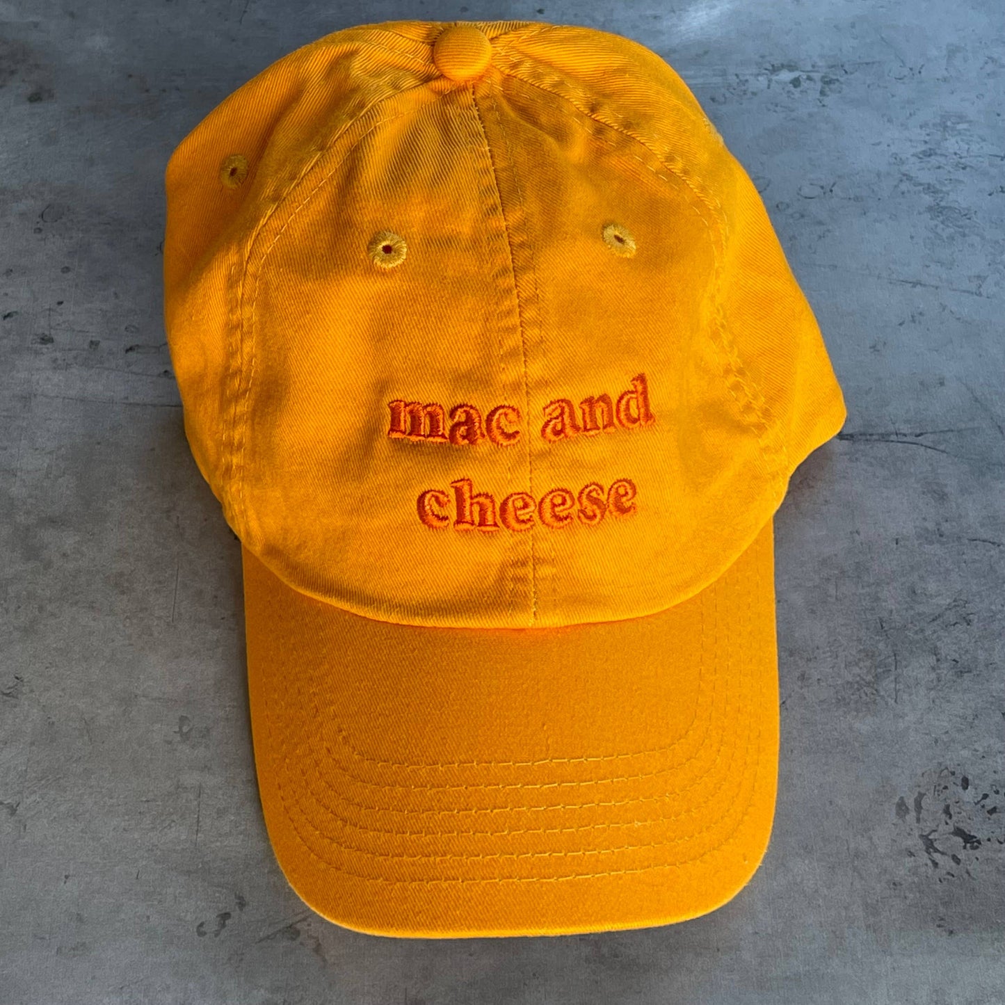 Mac and Cheese Baseball Cap Dad Hat