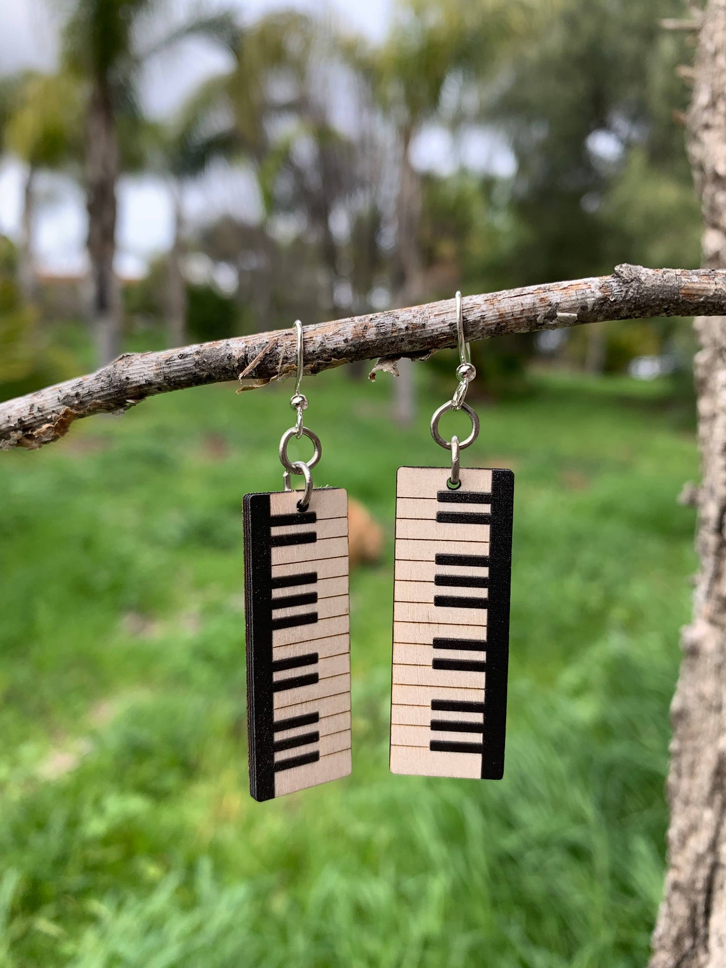 Piano Key Earrings