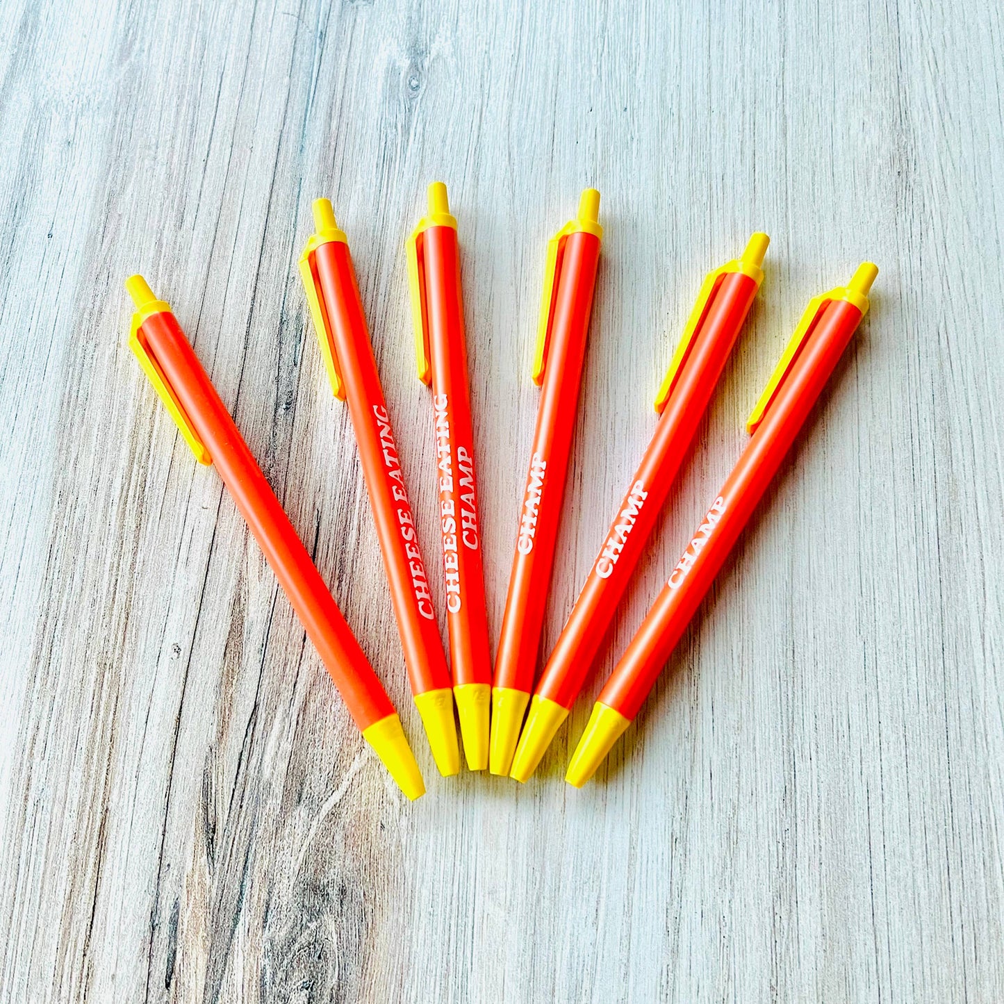 Cheese Eating Champ Bic Clic Stic Pen