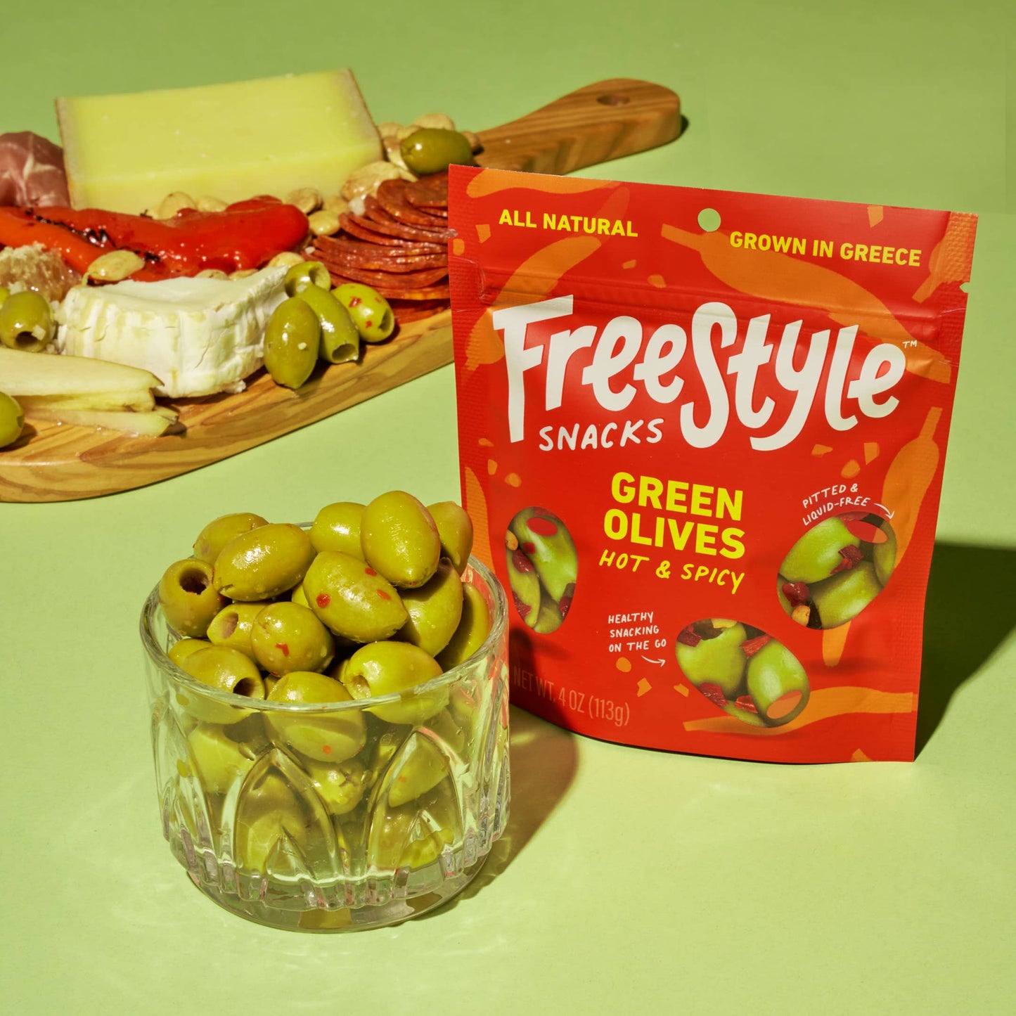 Green Olives - Hot & Spicy