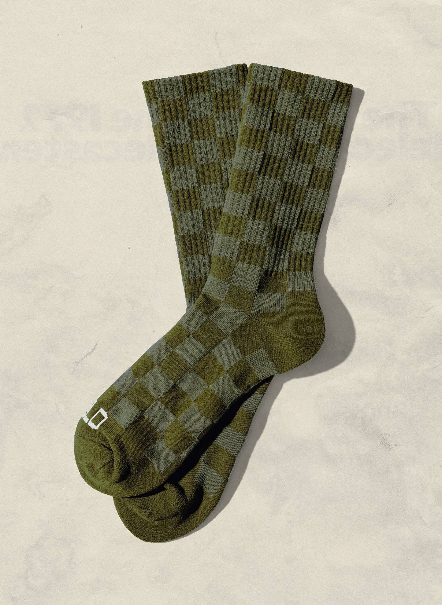 Tonal Checkerboard Crew Socks